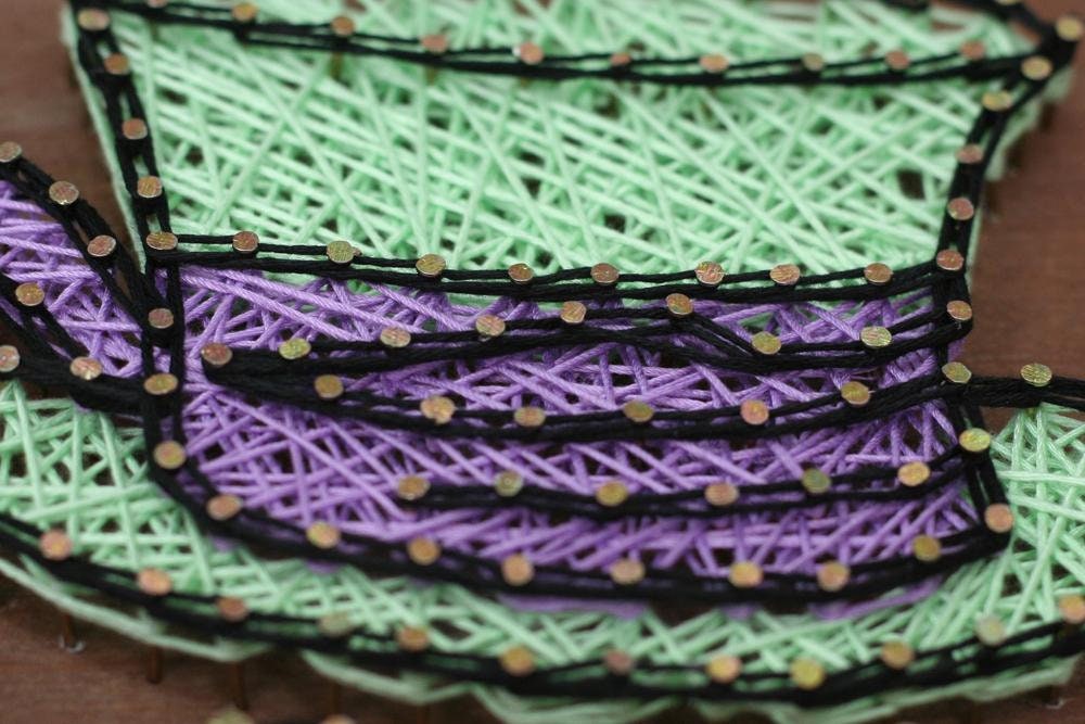 String Art Creative DIY Kit cat Cheshire | Etsy