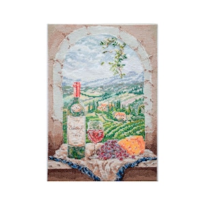 DIY Counted Cross Stitch Kit &quot;Sommelier&#39;s Dream&quot;, Embroidery kit, Home decor, Abris Art A33