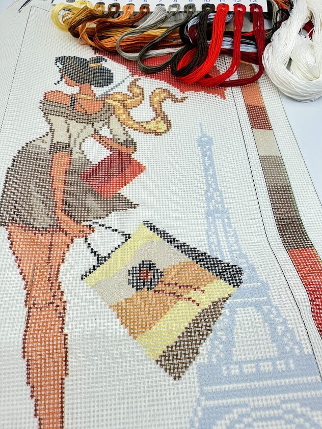 DIY Needlepoint Kit Cross Stitch Kit Parisian Etsy