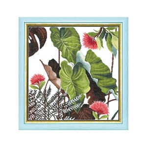 DIY Counted Cross Stitch Kit &quot;Through the hot tropics&quot;, Embroidery kit, Home decor