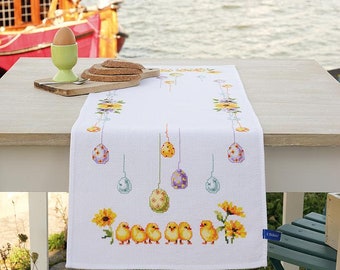 クロスステッチ刺繍用花テーブルクロスキット シェーファー 6862