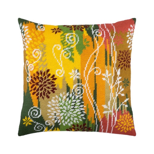DIY Needlepoint Pillow Kit lemons Tapestry Etsy