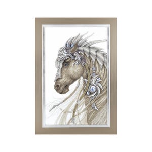 DIY Counted Cross Stitch Kit &quot;Fantastic horse&quot;, Embroidery kit, DIY Craft Kit, Home decor