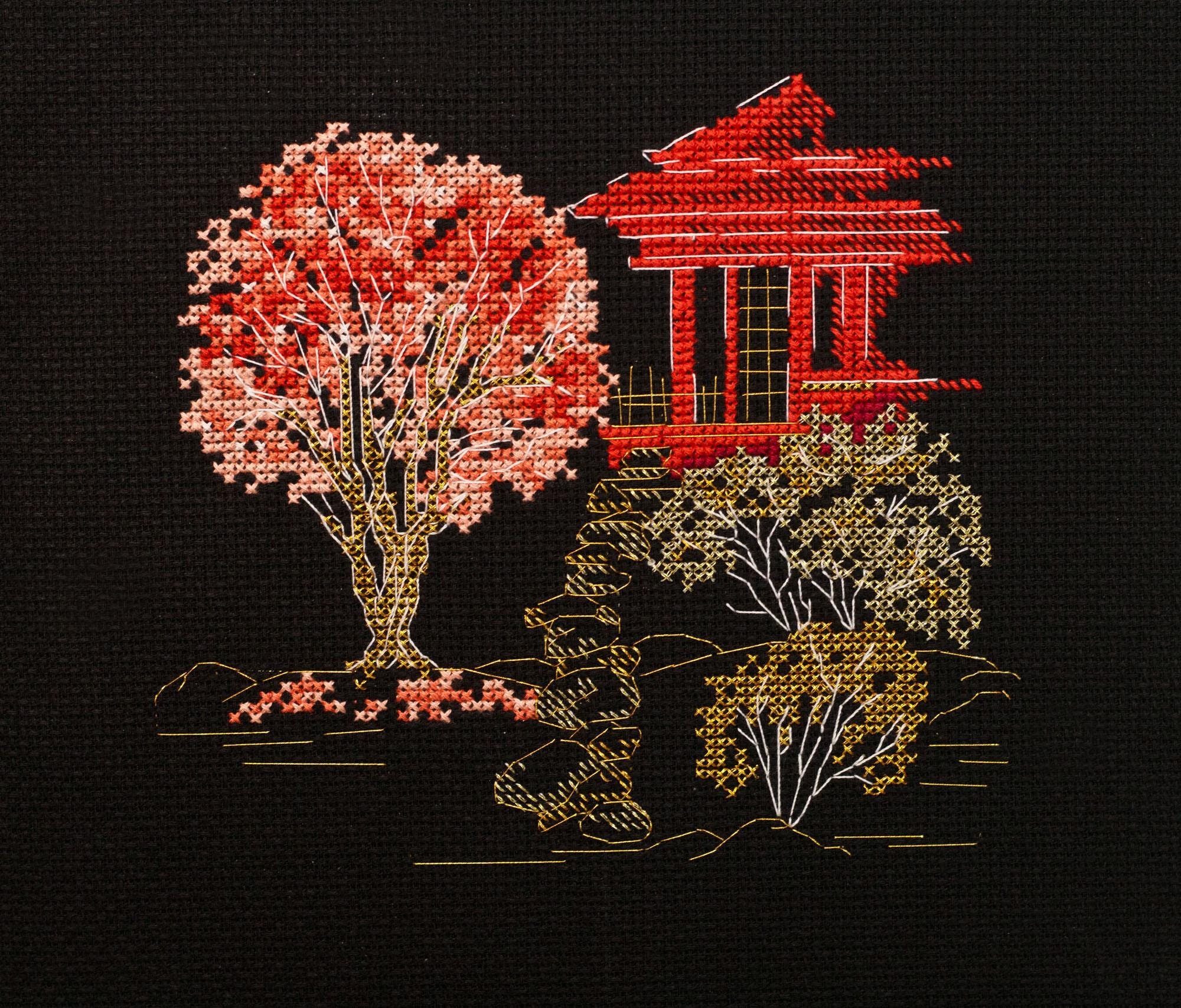 DIY Counted Cross Stitch Kit "Japan-3", Embroidery kit, Home decor, Abris Art A19