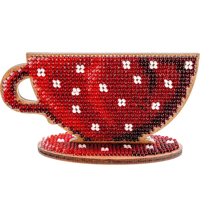 DIY Home Decor Kit teapot and Cups Beading Etsy