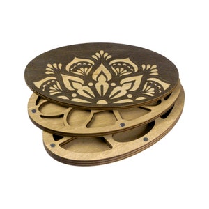 Multilayer bead organizer, Wood bead organizer tray with lid, Seed bead storage container case