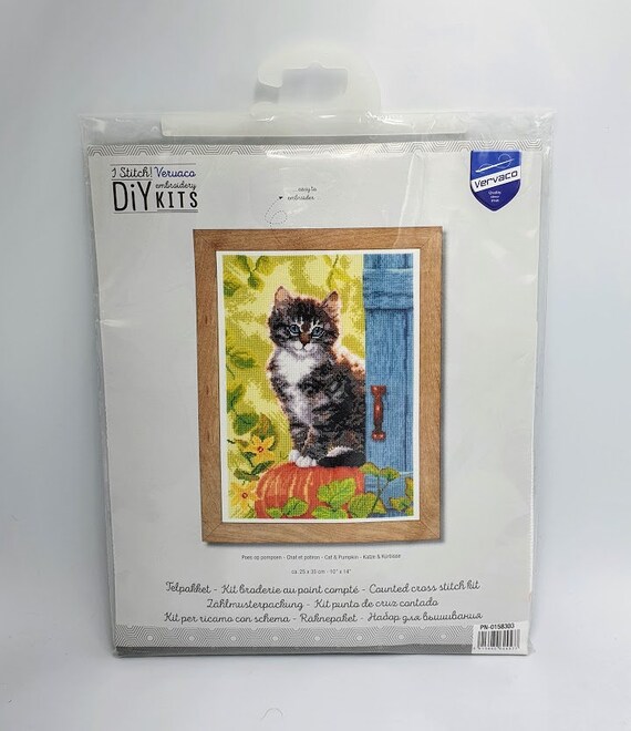 DIY Vervaco Cats Family Chunky Cross Stitch Needlepoint 