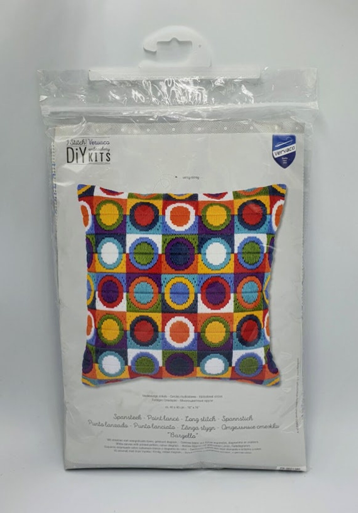 DIY Needlepoint Kit Long Stitch Cushion Kit varicolored Etsy