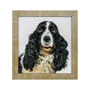 DIY Beadwork Kit &quot;Spaniel&quot;  10.4&quot;x9.8&quot;, Bead Embroidery Kit, DIY Craft Kit