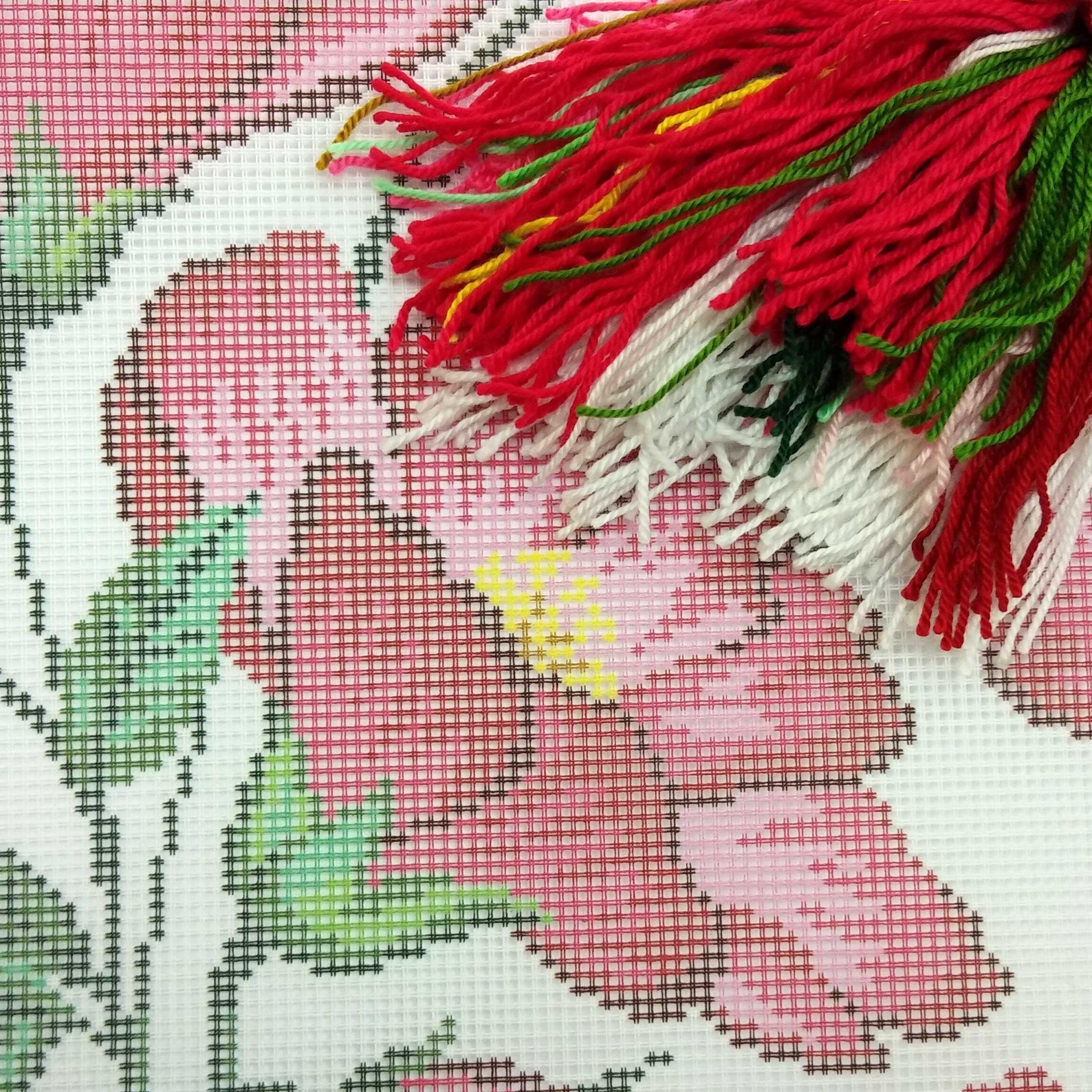 DIY Needlepoint Pillow Kit mallow Tapestry Etsy