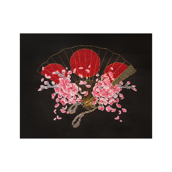Art Deco Fans Cross Stitch Kit Art Deco Fans Cross Stitch Kit