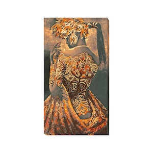 DIY Bead Embroidery Kit on Art Canvas &quot;Gold of the night&quot; | Unique Beadwork Kit for Home Décor | B02 Abris Art, Needlework Craft Kit