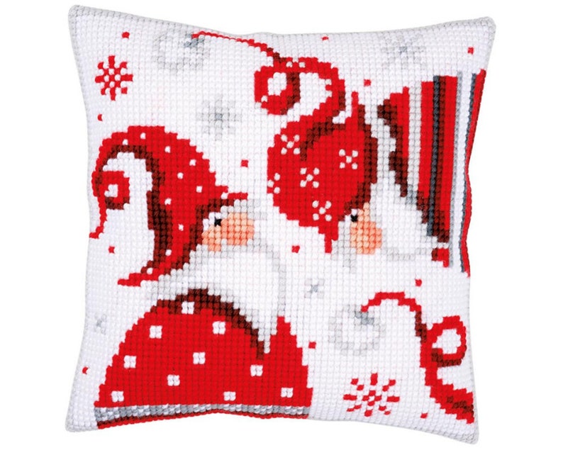 DIY Needlepoint Pillow Kit Vervaco Christmas Etsy