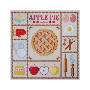 DIY Counted Cross Stitch Kit &quot;Apple pie&quot;, Embroidery kit, Home decor, Abris Art A34