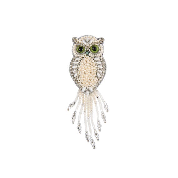 Kit DIY Fabrication De Bijoux - Broche Coquillage, Perles, Broderie - Marque Abris Art - Neuf