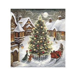 DIY Counted Cross Stitch Kit &quot;Chrіstmas tree of wishes&quot;, Embroidery kit, DIY Craft Kit, Home decor
