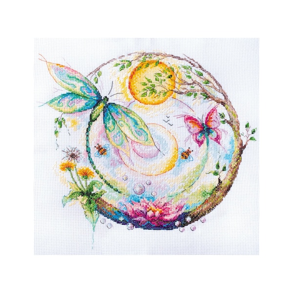 DIY Counted Cross Stitch Kit "Color magic", Embroidery kit, Home decor