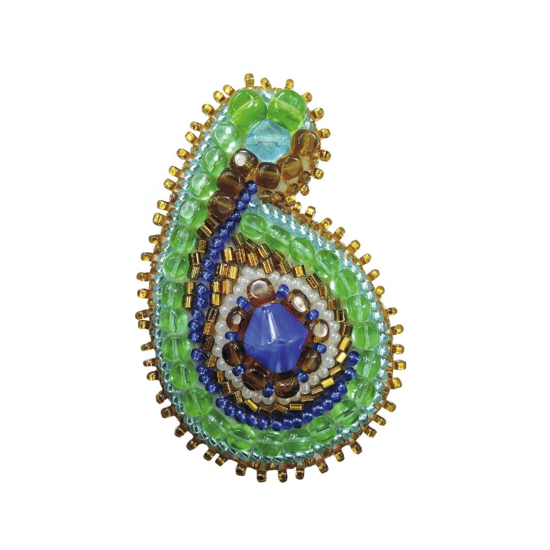 Beadwork Kit for Creating Brooch "east Motives ", DIY Jewelry Making ...