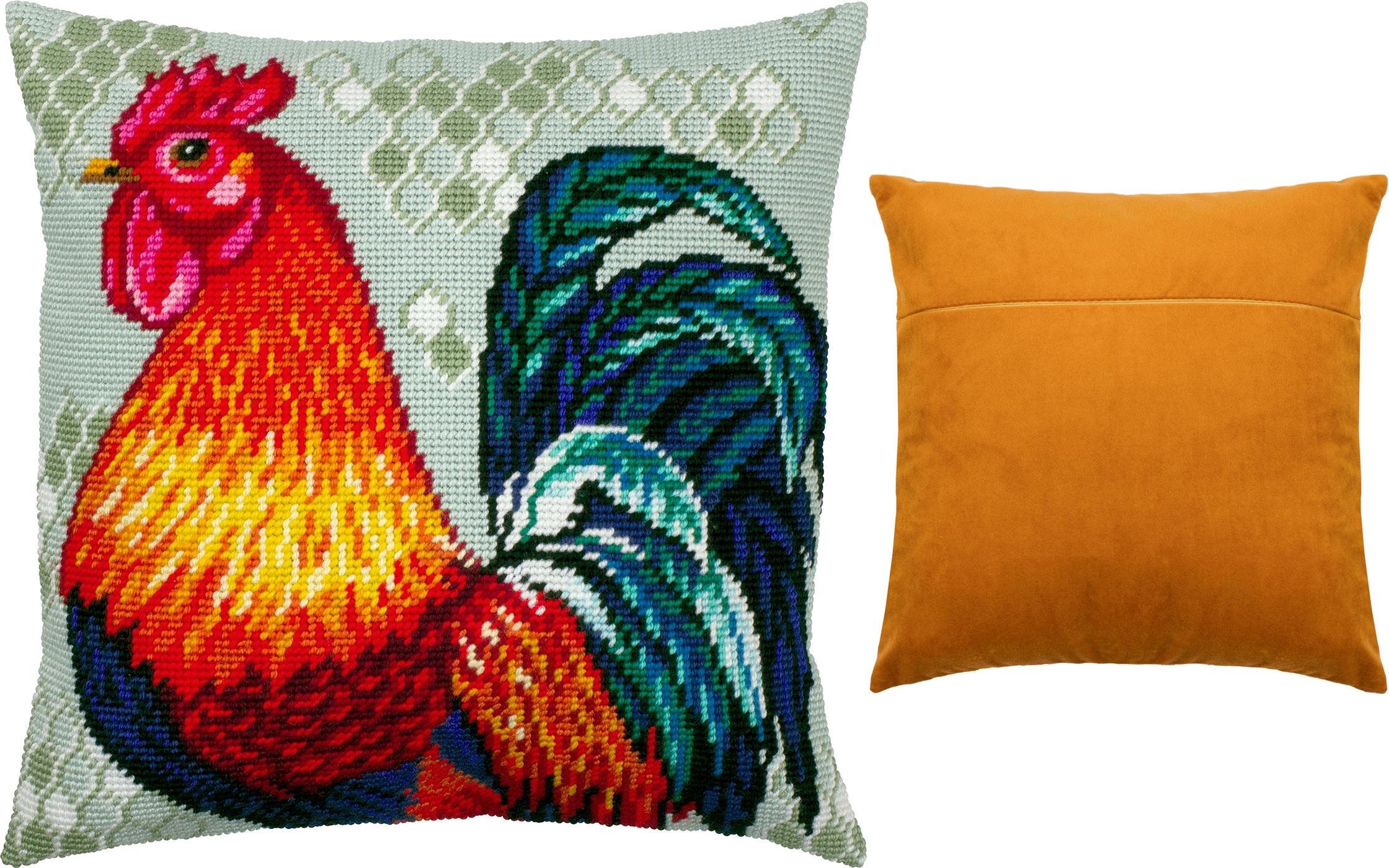 DIY Needlepoint Pillow Kit rooster Tapestry Etsy