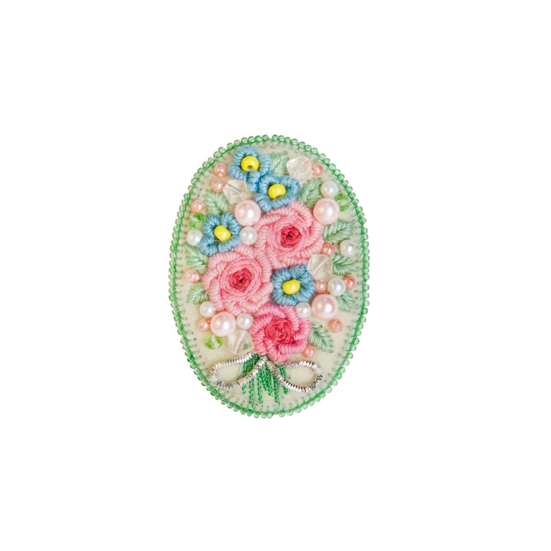 Beadwork Kit for Creating Brooch "bouquet", DIY Jewelry Making Kit ...
