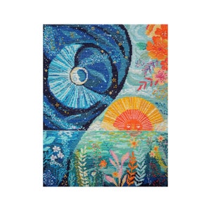 DIY Counted Cross Stitch Kit &quot;Spring equinox&quot;, Embroidery kit, Home decor, Abris Art A29