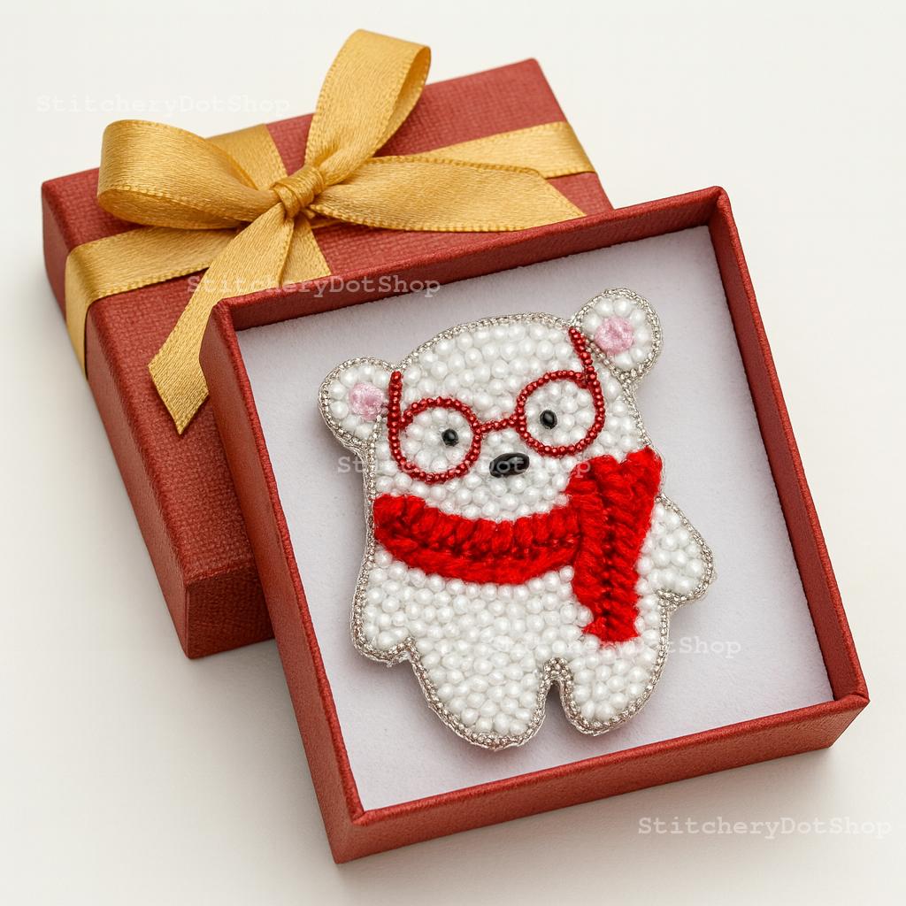 Kit DIY Ours En Perles – Broderie De Perles Pour Bijoux, Fabrication De Broche