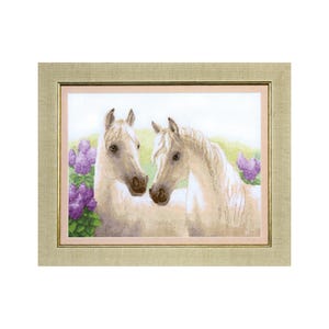 DIY Counted Cross Stitch Kit &quot;Lilac sunrise&quot;, Embroidery kit, Home decor