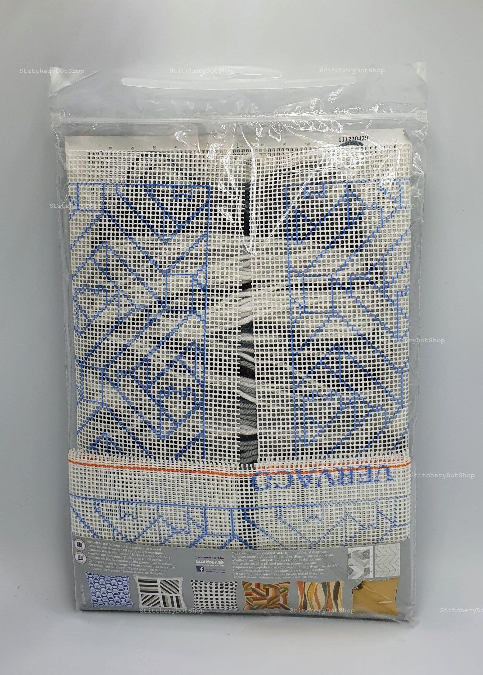 DIY Long Stitch Cushion Kit black & White Etsy