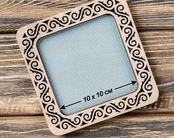 Embroidery frame on magnets| Wooden hoops | Wood frame holder | Cross stitch needlework