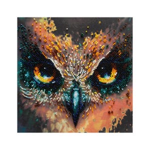 DIY Bead Embroidery Kit &quot;Fearless&quot; | Abris Art Beading Pattern Kit for Adults A30 | Handmade Home Decor on Art Canvas | Craft Kit | Handmade