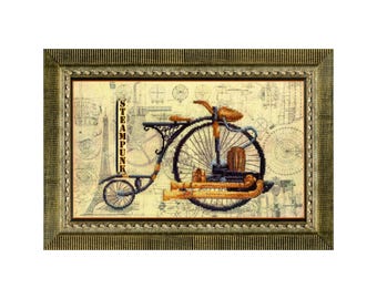 DIY Cross stitch kit with a printed canvas "Iron Spider" Embroidery kit, DIY Craft Kit, Home decor