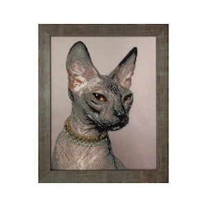 DIY Beadwork Kit &quot;Sphinx&quot;  12.2&quot;x9.4&quot;, Bead Embroidery Kit, DIY Craft Kit