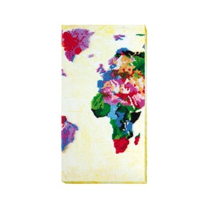 DIY Perlenstickerei Kit auf Art Canvas ""World Map - 2"" | Unikate Perlenarbeit Kit für Home Dekor | B07 Abris Art, Handarbeiten Bastelpackung