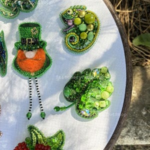 Beadwork Kit for Creating Brooch "chameleon", DIY Jewelry Making Kit ...