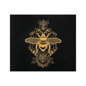 Kit de punto de cruz &quot;Abeja dorada&quot;, kit de bordado, decoración del hogar, Abris Art A11