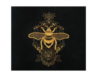 DIY Counted Cross Stitch Kit &quot;Golden bee&quot;, Embroidery kit, Home decor, Abris Art A11
