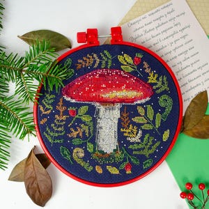 DIY Counted Cross Stitch Kit &quot;Forest handsome&quot; with hoop, Embroidery kit, Home decor, Abris Art A27
