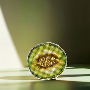 &quot;DIY Kreuzstichpackung &quot;&quot;Melone&quot;&quot;, Stickerei, Wohnkultur, Geschenk für Sie.&quot;