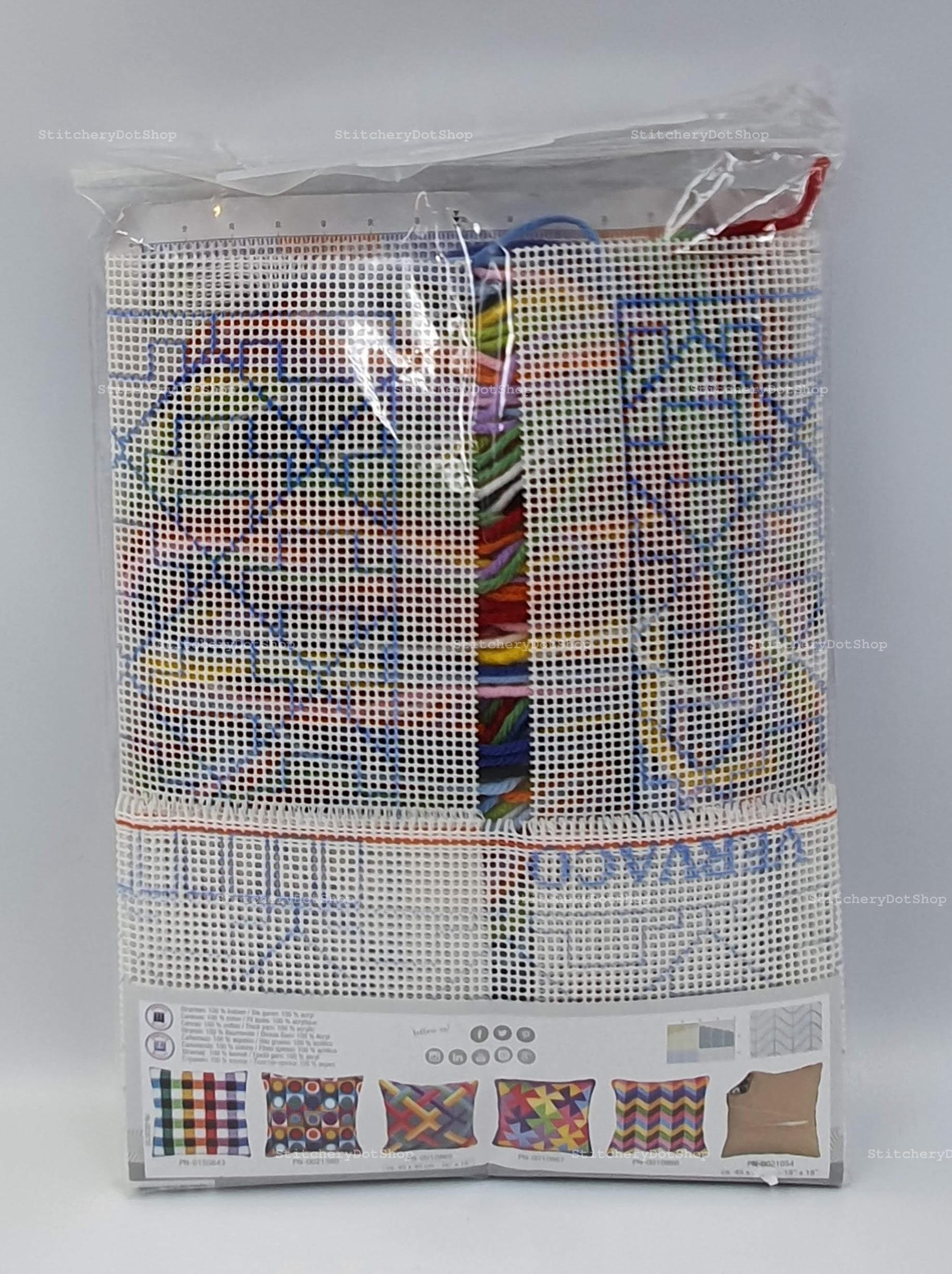 DIY Long Stitch Cushion Kit colourful Diamonds Etsy