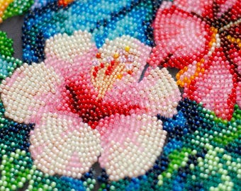 アートキャンバスの DIY ビーズ刺繍キット「Heavenly delight