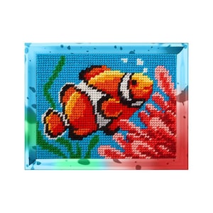 "DIY Gedruckt ""Korallenriffe"" 5.9"x7.9" / 15 x 20 cm, Stickpackung, Stickpackung, Bedruckte Leinwand."