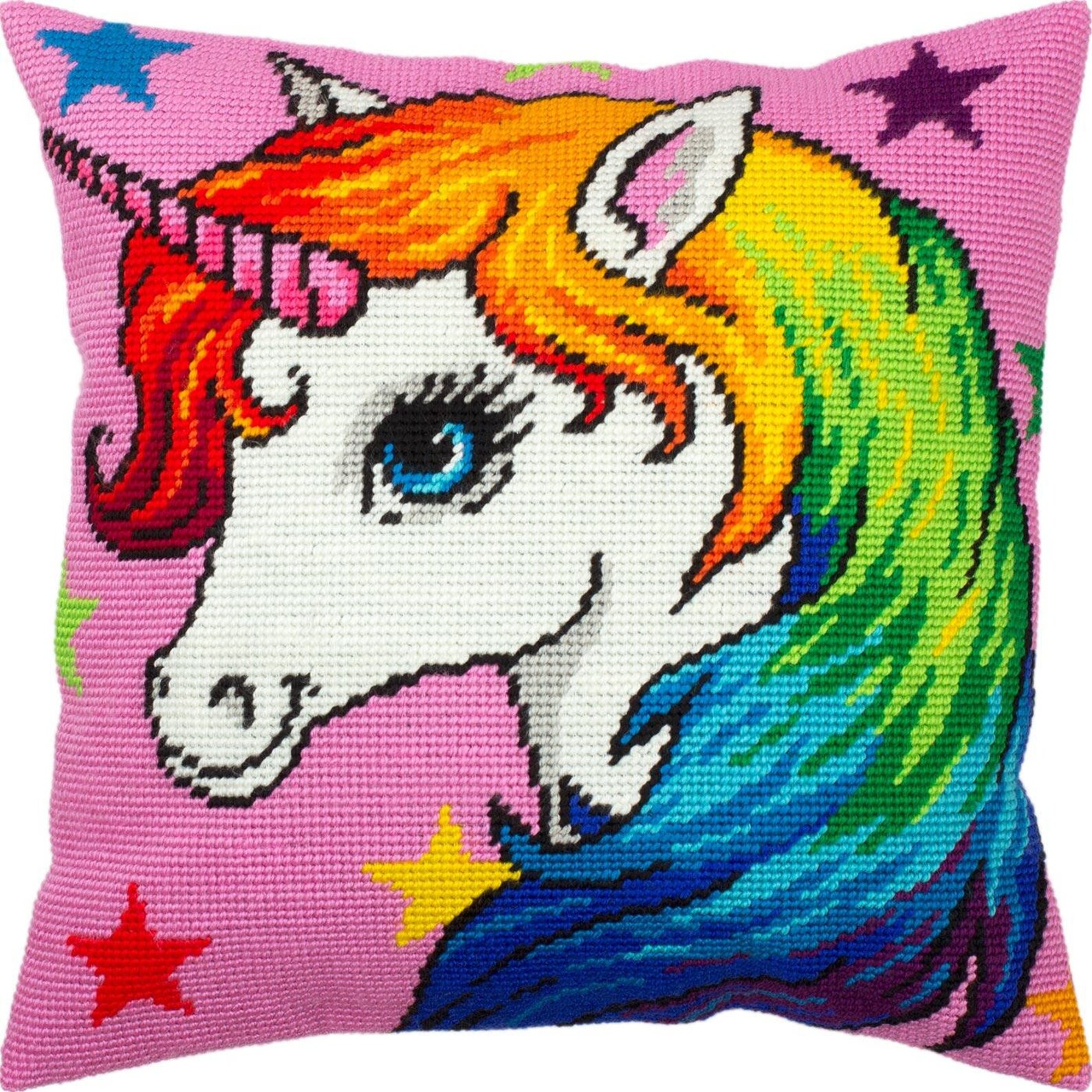 DIY Needlepoint Pillow Kit unicorn Tapestry Etsy