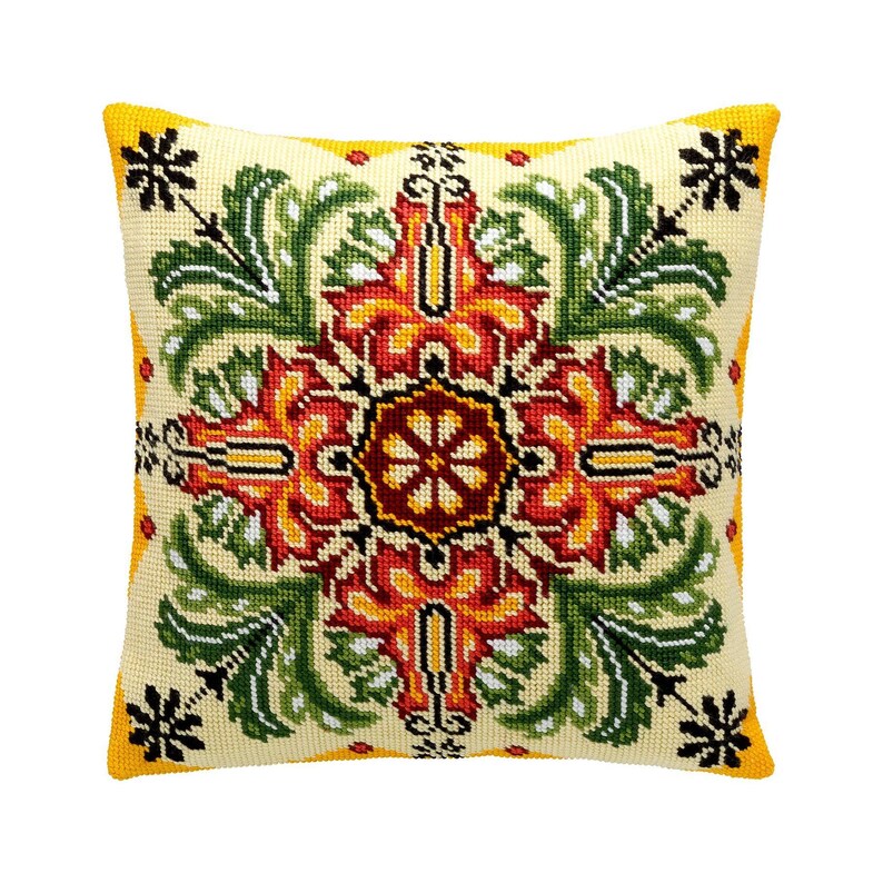 DIY Needlepoint Pillow Kit kaleidoscope of Etsy
