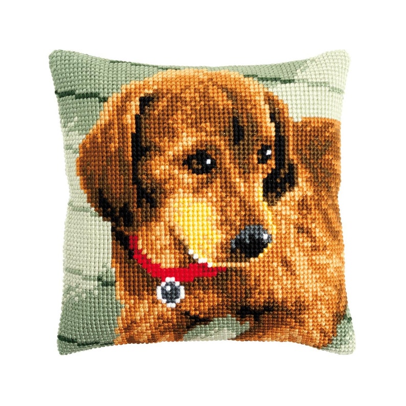 DIY Needlepoint Kit Vervaco Pillow Dog Dachshund Etsy