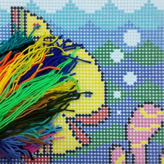 Brvsk Je Colori Dell'autunno. Kit Di Cuscito Con Tela Da Tappezzeria Stampata (40 × 40 Cm), Kit Di Cuscini Ad Ago Per Decorazioni Creative Per La Casa, Kit Di Ricamo Per Adulti