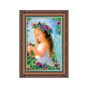 Kit de broderie de perles bricolage sur toile d'art « diseur de bonne aventure » | Kit de broderie perlée unique pour la décoration intérieure | B08 Abris Art, kit de couture