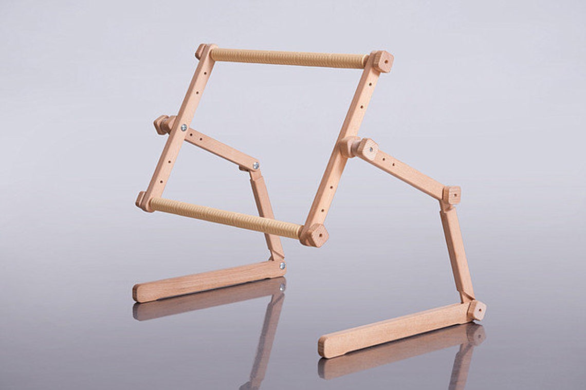 Wooden Adjustable Embroidery Stand for Embroidery Cross Stitch Etsy