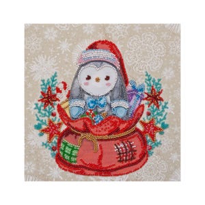 Kit de broderie de perles DIY « Me voici ! | Kit de motifs de perles Abris Art pour adultes A18 | Décoration d&#39;intérieur faite main sur toile d&#39;art | Kit d&#39;artisanat |