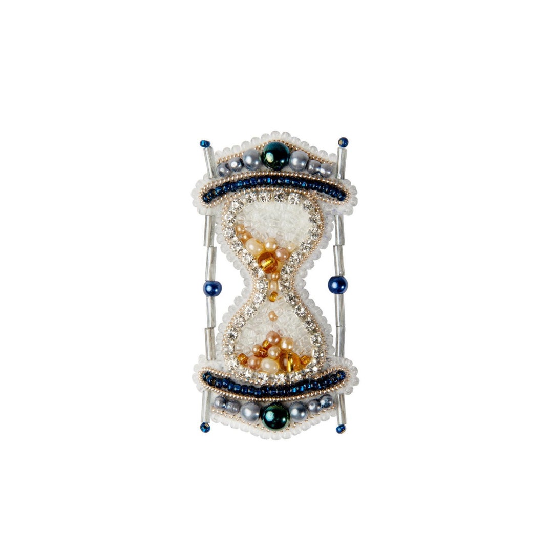 Beadwork Kit for Creating Brooch "hourglass", DIY Jewelry Making Kit ...