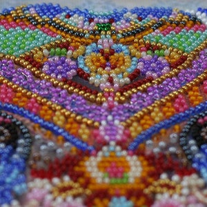 DIY Bead embroidery kit on art canvas Miracle of India Beadwork kit, Abris Art B02, diy needlework craft kit image 3